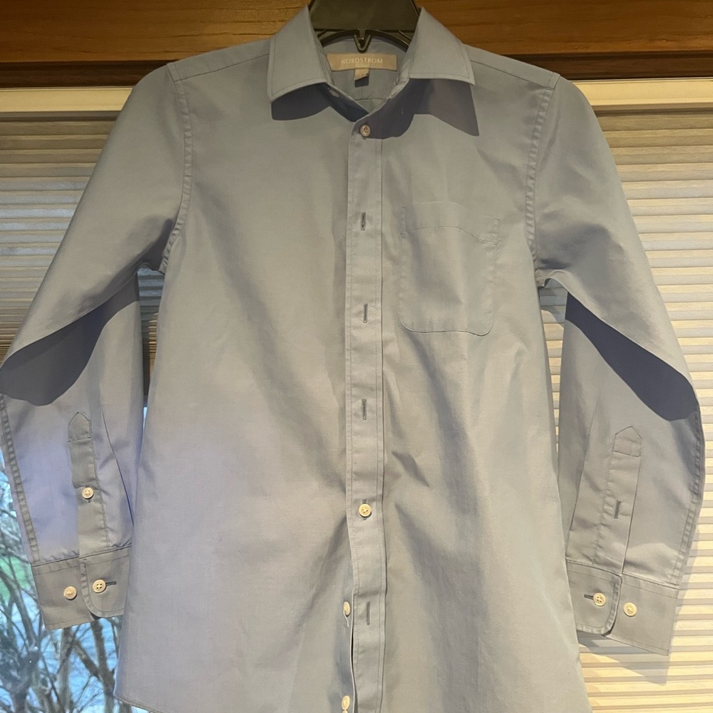 Boys size 10 blue dress shirt